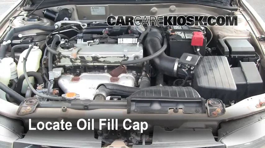 2002 Mitsubishi Galant ES 2.4L 4 Cyl. Oil Add Oil